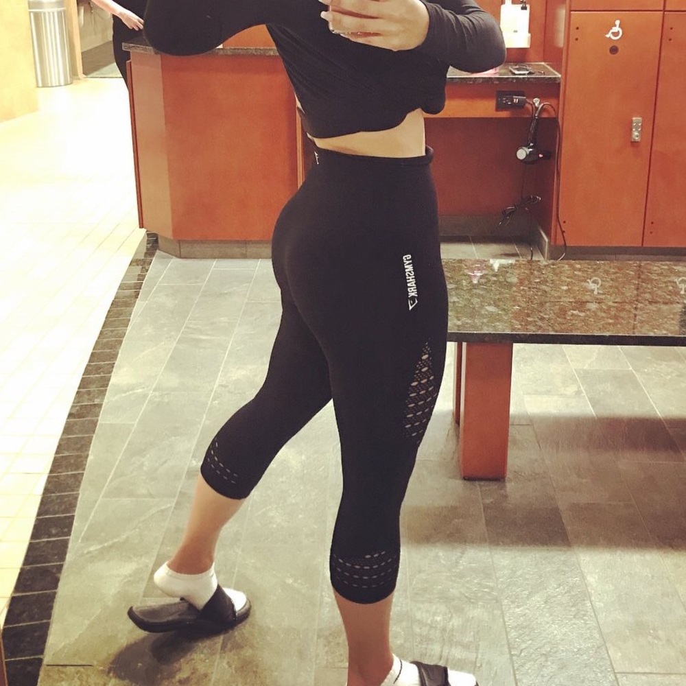 🖤 Gymshark Seamless cropped leggings